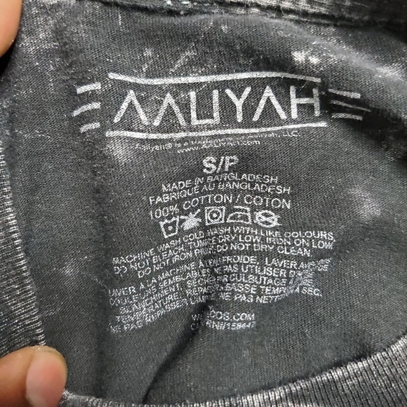 Aaliyah Princess Of R&B Washed Black T Shirt Women's Small - Picture 5 of 7